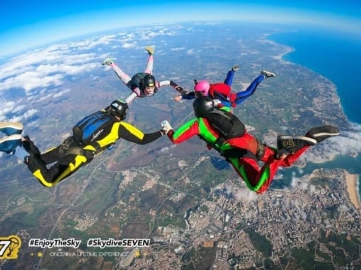 Прыжки с парашютом в тандеме, Алгарве, 10 000 футов (3500 м)