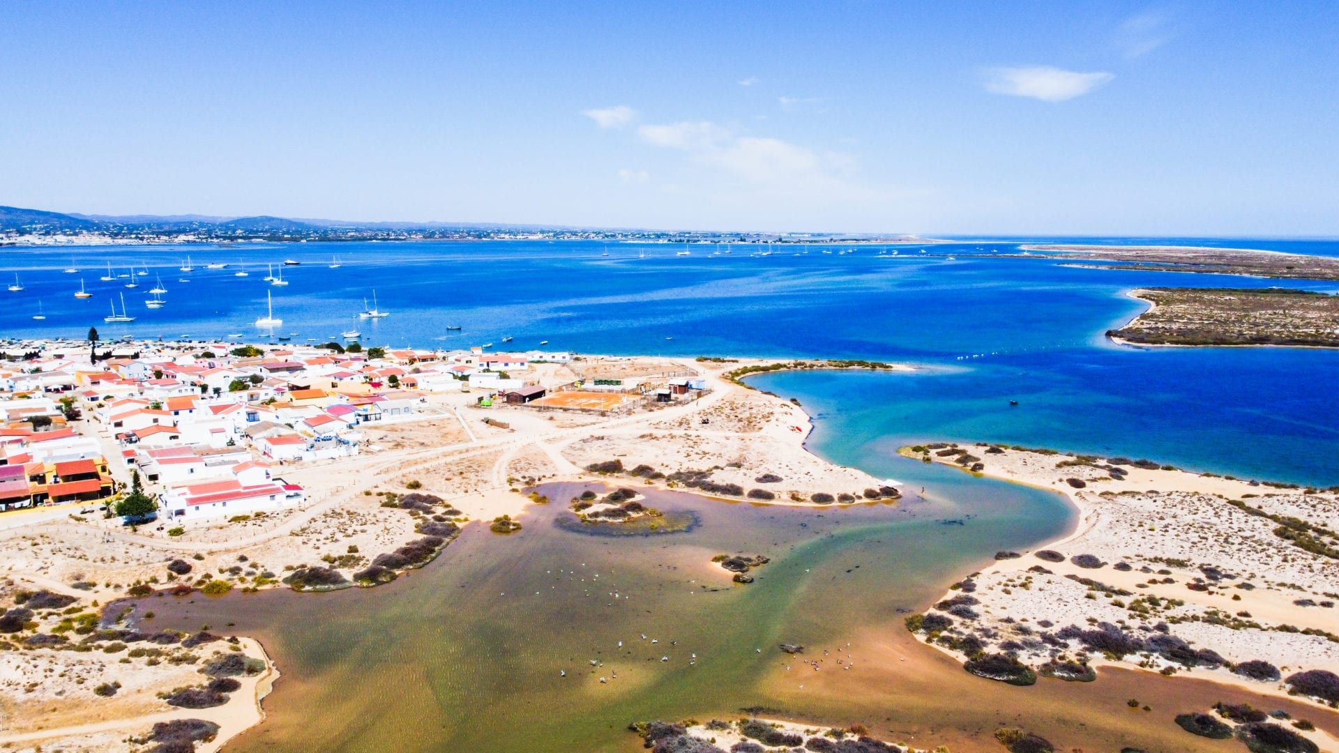 Islands of southern Portugal reached from Olhao and Faro