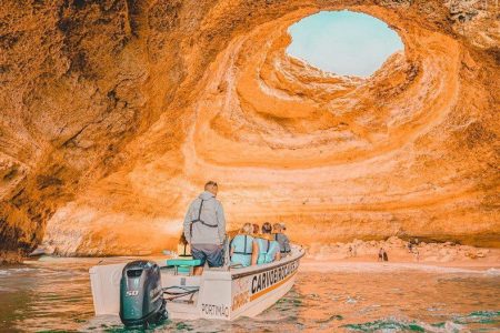 Excursión en barco a la cueva de Benagil desde Carvoeiro