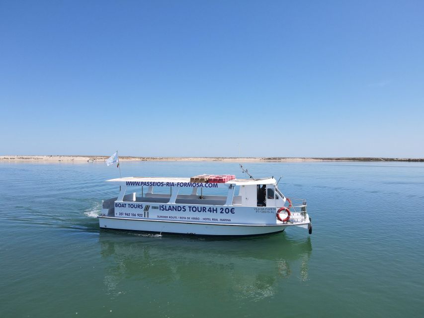 4 horas de excursión en barco por la Ría Formosa en Olhao