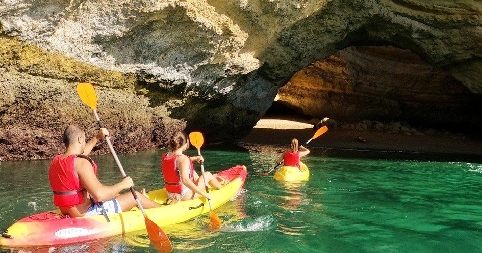 Benagil-Höhle Kajak von Portimão aus