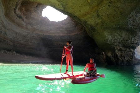 SUP Benagil-Höhlen von Portimão aus