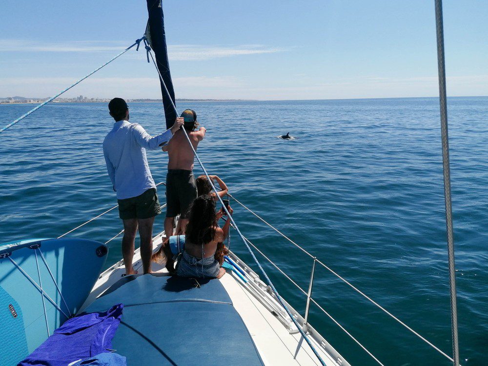 Viagem à vela privada pela costa de Vilamoura até Albufeira