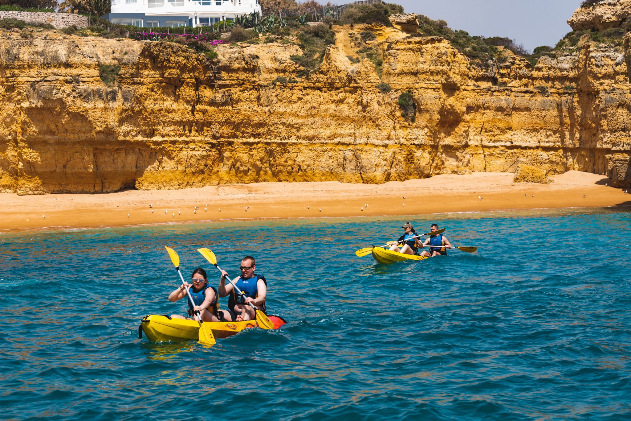 Kayak Guided Tour in Albufeira – Castelo Beach
