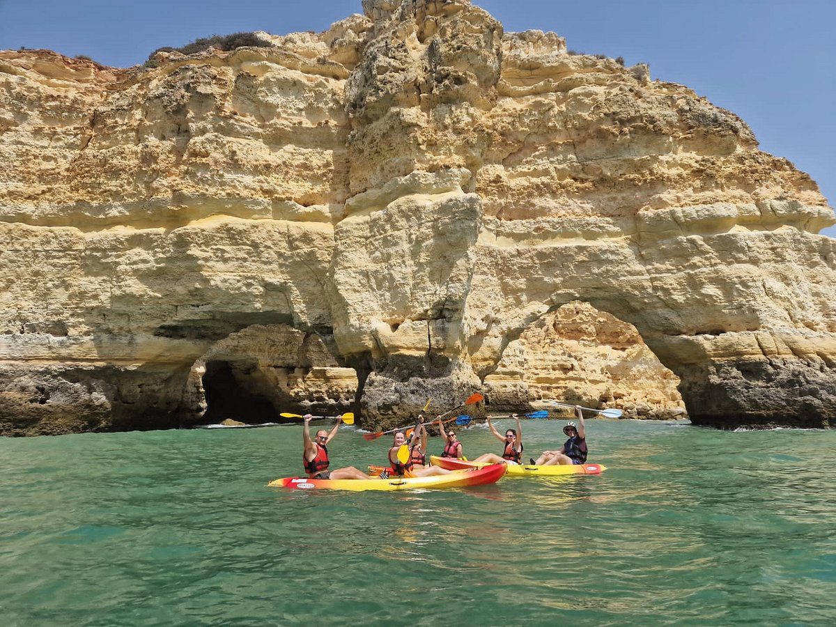 Kayak double à louer à la plage de Benagil